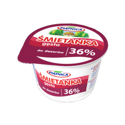 Śmietana 36% Piątnica 200 g Śmietana 36% Piątnica 200g
