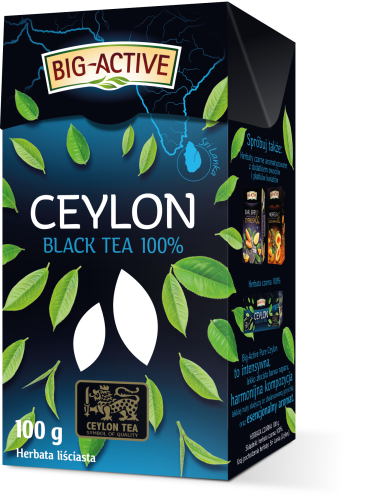 Herbata sypana Pure Ceylon liściasta Big-Active 100 g Herbata sypana Pure Ceylon liściasta Big-Active 100g