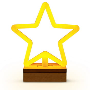 Neon Forever Light Wood Stand LED Gwiazda biała FLNW04 52739133_0_350_350.jpg