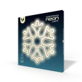 Neon LED Forever Light CHRISTMAS PŁATEK ŚNIEGU biały FLNE20
