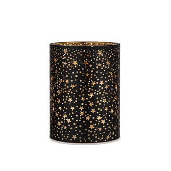 Latarnia Led 8,5x12 cm szklana w kolorze czarnym dekoracja gwiazdki Altom Design 21211644_0_350_350.jpg