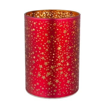 Latarnia Led 8,5x12 cm szklana w kolorze czerwonym dekoracja gwiazdki Altom Design 52542651_0_350_350.jpg