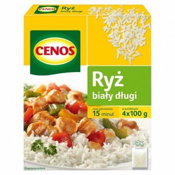 Ryż biały długi 4 x 100 g Cenos ryz.jpg