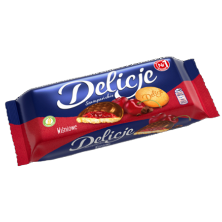 Delicje szampańskie wiśniowe 147 g Delicje szampańskie wiśniowe 147g