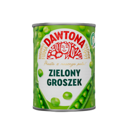 Groszek konserwowy Dawtona 400 g Groszek konserwowy Dawtona 400g
