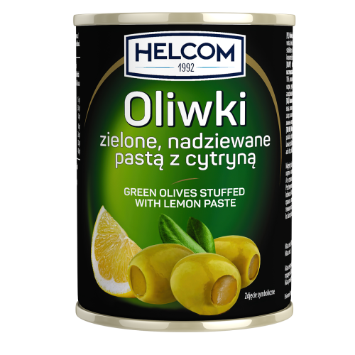Oliwki zielone nadziewane cytryną 300 ml HELCOM Oliwki zielone nadziewane cytryną 300ml HELCOM