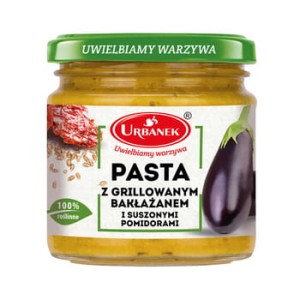 Pasta z grillowanym bakłażanem i suszonymi pomidorami 180 g Urbanek
