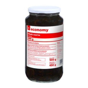 TGE Oliwki czarne krojone 900 g