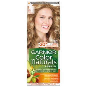 Garnier Color Naturals 8 Jasny blond, odżywcza farba do włosów, do 100% pokrycia siwych włosów 21738273_0_1736527236356.jpg