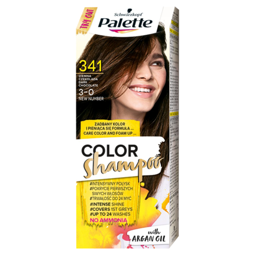 Palette Szampon Koloryzujący Ciemna Czekolada 341 Palette Szampon Koloryzujący Ciemna Czekolada 341