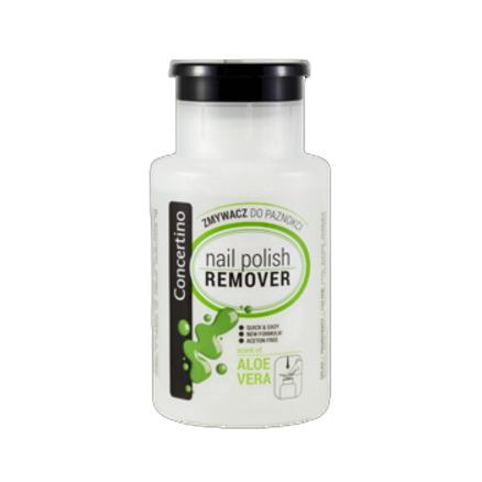 Zmywacz do paznokci Concertino z pompką aloesowy 175 ml Zmywacz do paznokci Concertino z pompką aloesowy 175ml