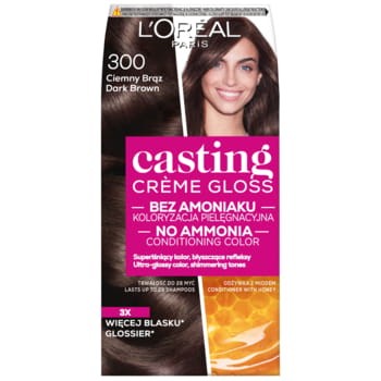 L'Oréal Paris Casting Crème Gloss Farba do włosów 300 Ciemny brąz 180 ml 86087285_0_350_350.jpg