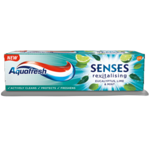 Aquafresh Senses pasta do zębów o smaku eukaliptusa z miętą i limonką 75 ml
