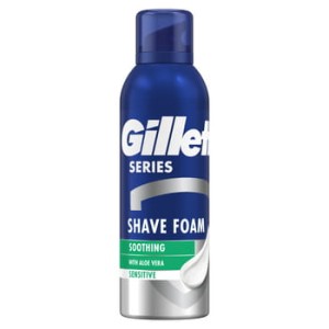 Gillette Series Łagodząca pianka do golenia z aloesem 200 ml