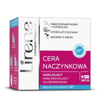 Lirene Cera naczynkowa Nawilżający krem redukujący zaczerwienienia SPF20 50 ml 44646206_0_1736721036433.jpg