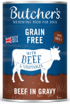 Butcher's Original Beef in Gravy, karma dla psa, z wołowiną i warzywami, kawałki w sosie, 400 g