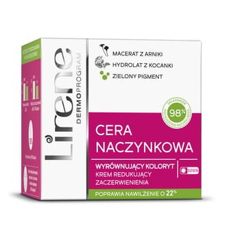 Lirene Cera naczynkowa Wyrównujący koloryt krem redukujący zaczerwienia 50 ml 45019585_0_1736724835168.jpg