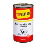 TOPSELLER Karma dla psa z wołowiną 1,24 kg
