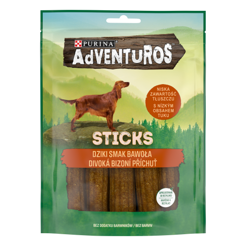 ADVENTUROS STICS Dziki smak bawoła 120g