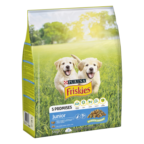 Friskies® Junior z Kurczakiem i Warzywami z Mlekiem 3kg