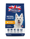 Butcher's Natural&Healthy, sucha karma dla psa, z kurczakiem, 3 kg