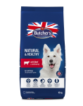 Butcher's Natural&Healthy, sucha karma dla psa, z wołowiną, 15 kg