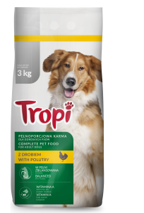 Tropi karma dla psów 3 kg z drobiem