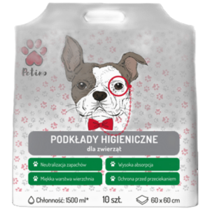 Podkłady jednorazowe dla zwierząt Petino 10 szt. 60x60cm