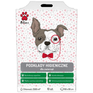 Podkłady jednorazowe dla zwierząt Petino 10 szt. 60x90cm