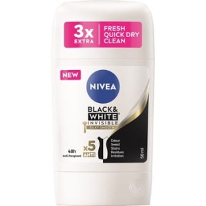 NIVEA Black & White Silky Smooth Antyperspirant stick 50 ml