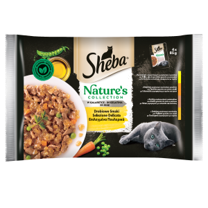 Sheba Nature's Collection Drobiowe smaki w galaretce 340 g (4x85 g)