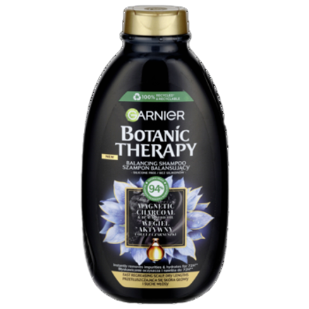Garnier Botanic Therapy Węgiel Aktywny i Olej z Czarnuszki szampon do włosów 400 ml Garnier Botanic Therapy Węgiel Aktywny i Olej z Czarnuszki szampon do włosów 400 ml
