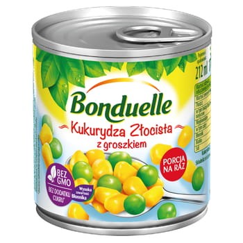 Kukurydza złocista z groszkiem Bonduelle 212 ml 64.jpg