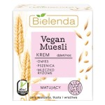 Bielenda VEGAN MUESLI Krem matujący pszenica + owies + mleczko ryżowe 50 ml