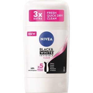 NIVEA Black & White Clear Antyperspirant stick 50 ml