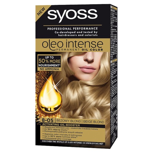 SYOSS Oleo krem koloryzujący Beżowy Blond 8-05