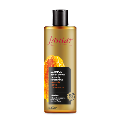 Jantar szampon regenerujący z esencją bursztynową do włosów słabych i zniszczonych, 300 ml