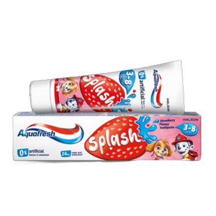 Aquafresh Splash Strawberry Pasta do zębów z fluorkiem 50 ml Aquafresh Splash Strawberry Pasta do zębów z fluorkiem 50 ml