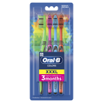 Oral-B Color Collection Manualna szczoteczka do zębów, 4 sztuki