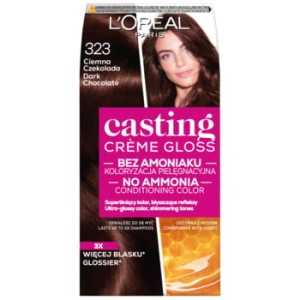 L'Oréal Paris Casting Crème Gloss Farba do włosów 323 Ciemna czekolada 180 ml