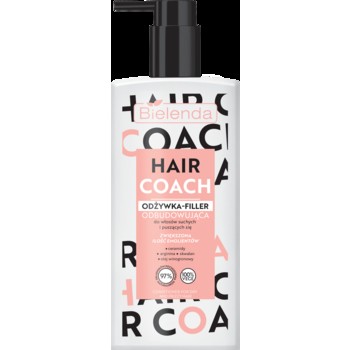 Hair Coach Odbudowująca odżywka- filler do włosów suchych i puszących się 280 ml Hair Coach Odbudowująca odżywka- filler do włosów suchych i puszących się 280ml