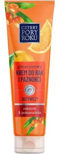 Krem do rąk i paznokci glicerynowy Cztery Pory Roku Odżywczy Rokitnik&amp;Pomarańcza 130ml