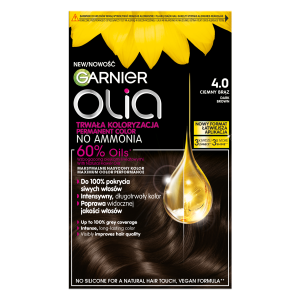 Garnier Olia 4.0, Ciemny Brąz, Permanentna koloryzacja