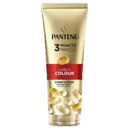 Pantene Pro-V 3 Minute Miracle Lively Colour Odżywka 220 ml. Active Nutri- Plex Pantene Pro-V 3 Minute Miracle Lively Colour Odżywka 220 ml. Active Nutri- Plex