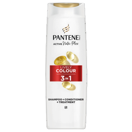 Pantene Pro-V Color Protect 3 w 1 Szampon do włosów farbowanych 325 ml. Active Nutri-Plex Pantene Pro-V Color Protect 3 w 1 Szampon do włosów farbowanych 325 ml. Active Nutri-Plex