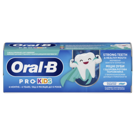 Oral-B Pro Kids Pasta do zębów, 0-6 lat 50 ml Oral-B Pro Kids Pasta do zębów, 0-6 lat 50 ml