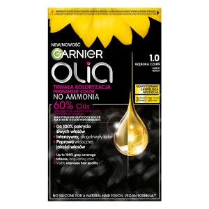 Garnier Olia 1.0 Głęboka Czerń, Permanentna koloryzacja