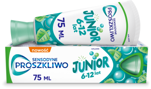 Sensodyne ProSzkliwo Junior Pasta z fluorem do zębów chroniąca szkliwo do zębów mlecznych i stałych 6-12 lat, 75 ml