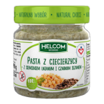 Pasta z ciecierzycy z siemieniem lnianym i czarnym sezamem Helcom 225 ml