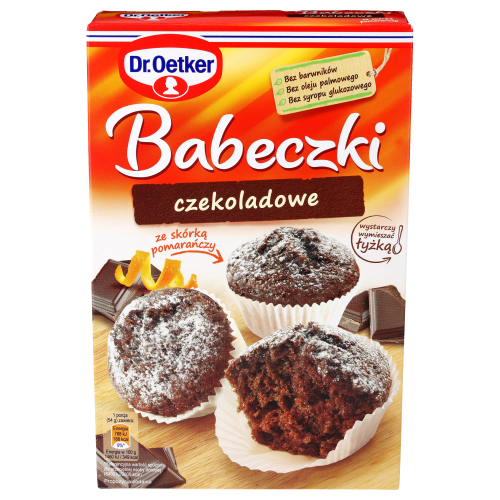 Babeczki czekoladowe ze skórką pomarańczy Dr. Oetker 335g